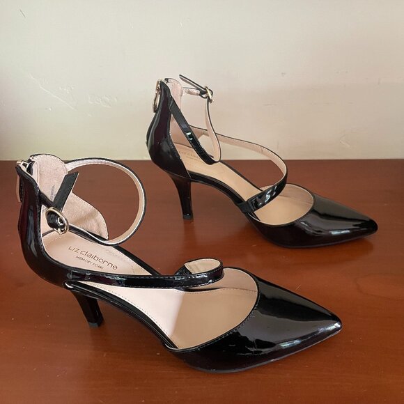 Liz Claiborne Black Patent leather pumps, size 7 - Picture 1 of 6